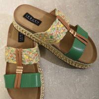Strappy Slip On Platform Sandals