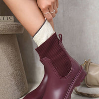 Slip On Platform Ankle Boots