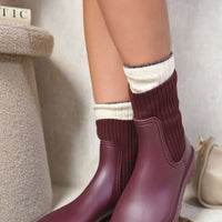 Slip On Platform Ankle Boots