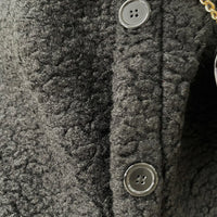 Button Down Collared Winter Coat Jacket