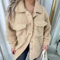 Button Down Collared Winter Coat Jacket