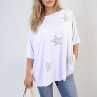 Floral Print Oversized Top