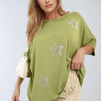 Floral Print Oversized Top