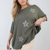 Floral Print Oversized Top