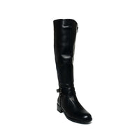 Knee High Boots in Camel with Buckle Detail