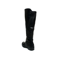 Knee High Boots in Camel with Buckle Detail