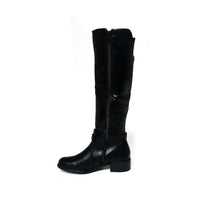 Knee High Boots in Camel with Buckle Detail