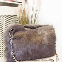 Faux Fur Shoulder Bag