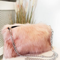 Faux Fur Shoulder Bag