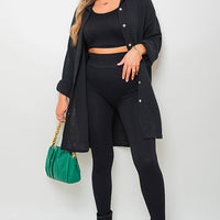 Button Down Long Sleeve Oversized Shirt