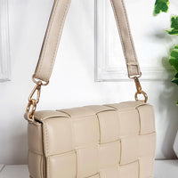 Padded Shoulder Bag with Chain Detail