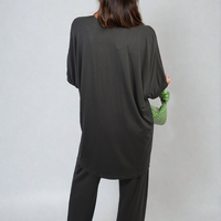 Twist Front Plunge Neckline Top and Trouser Co-ord Set