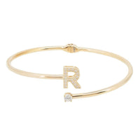 Initial Bangle Gold R-2