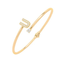 Initial Bangle Gold U-0