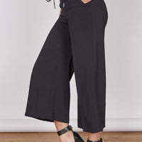 Grace Black Wide Leg Culottes-0