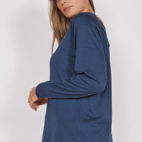 Nora Navy Lightweight Training Top-1