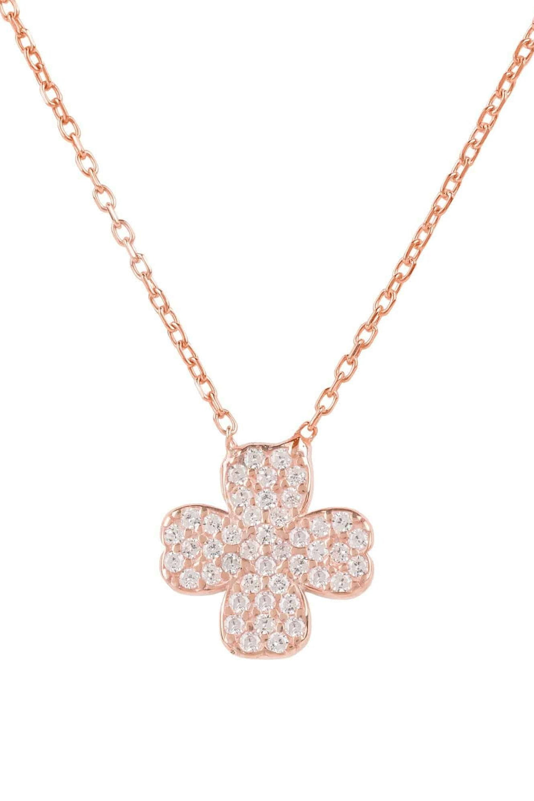 Lucky Four Leaf Clover Necklace-2