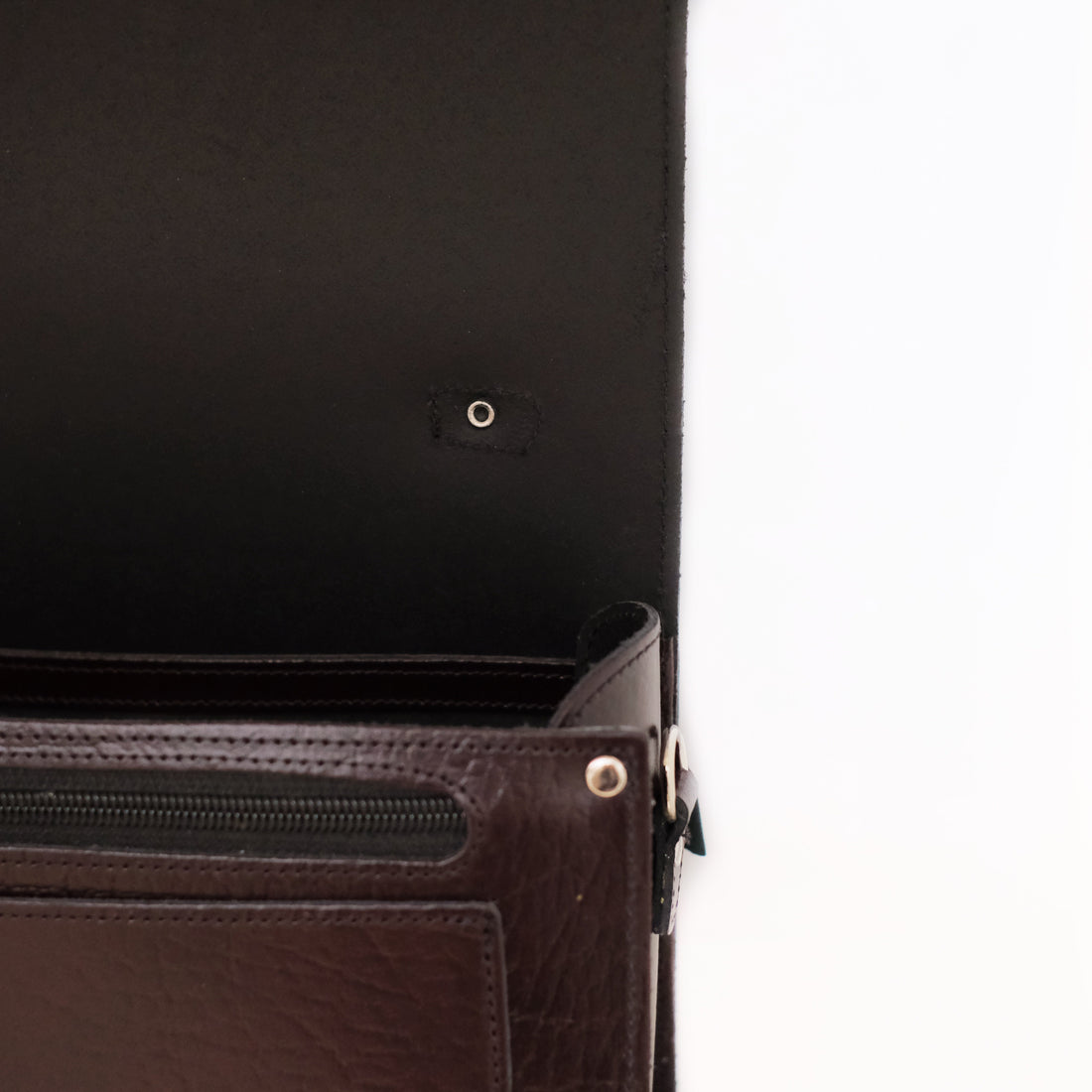 Executive Handmade Leather Sugarcube Grande - Marsala Red-3