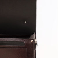 Executive Handmade Leather Sugarcube Grande - Marsala Red-3