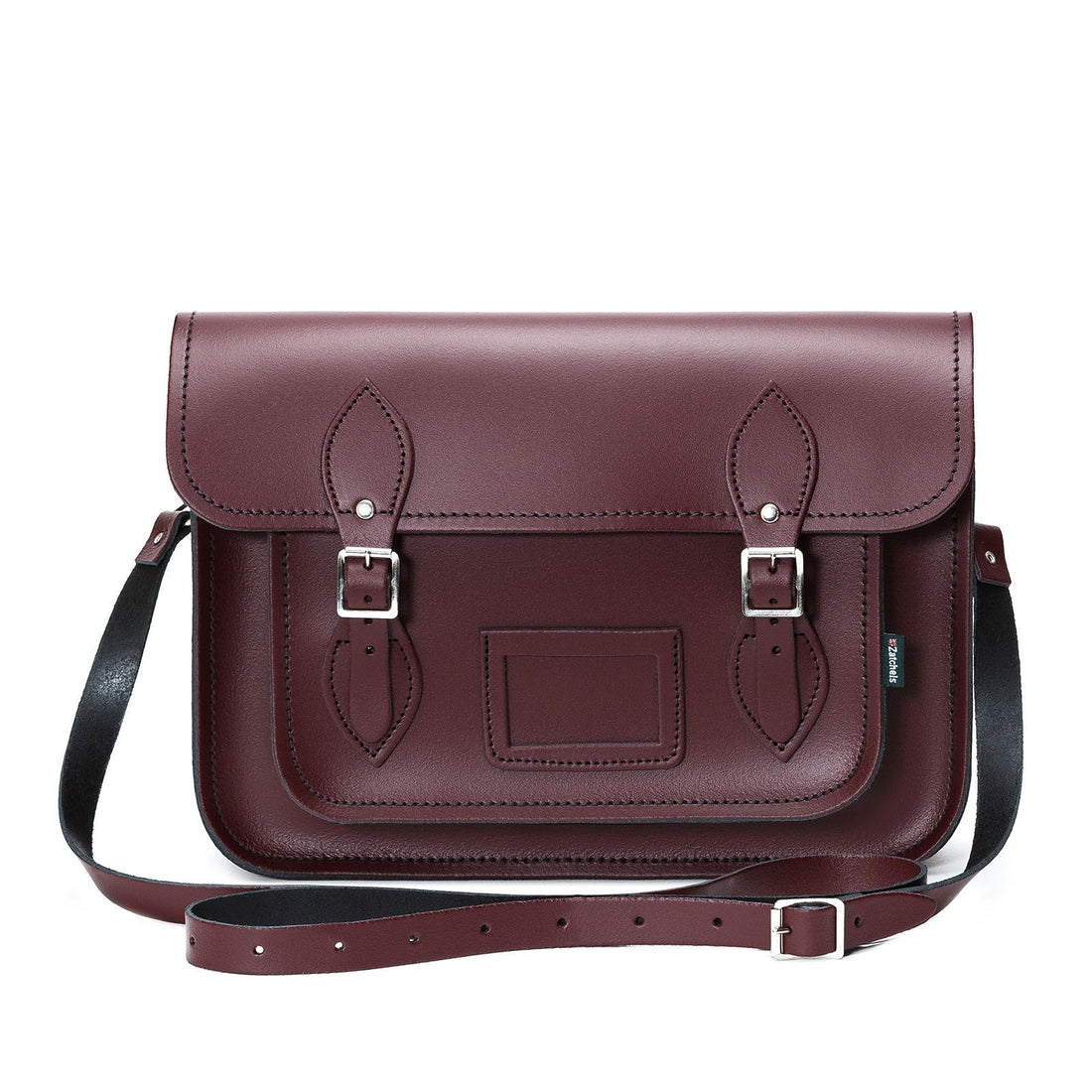 Handmade Leather Satchel - Marsala Red-2