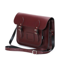 Handmade Leather Satchel - Marsala Red-3