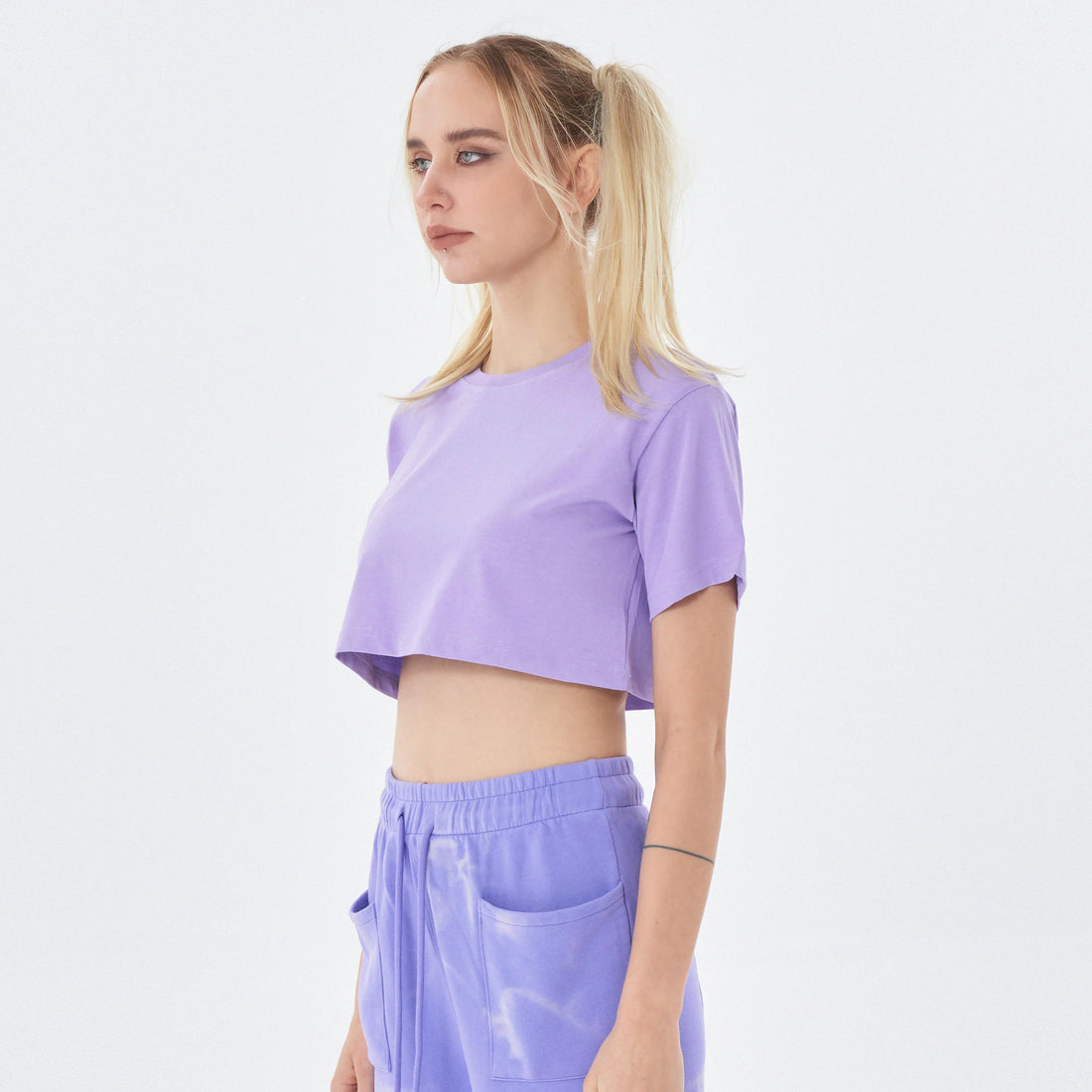 Crop Top Women T-shirt S-L