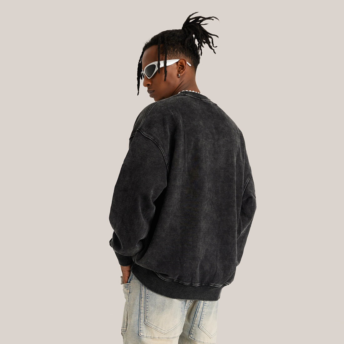 Super Heavyweight Oversized Faded Unisex Sweatshirt S-XL
