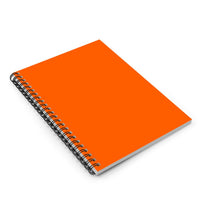 Plain Orange A5 Spiral Notebook