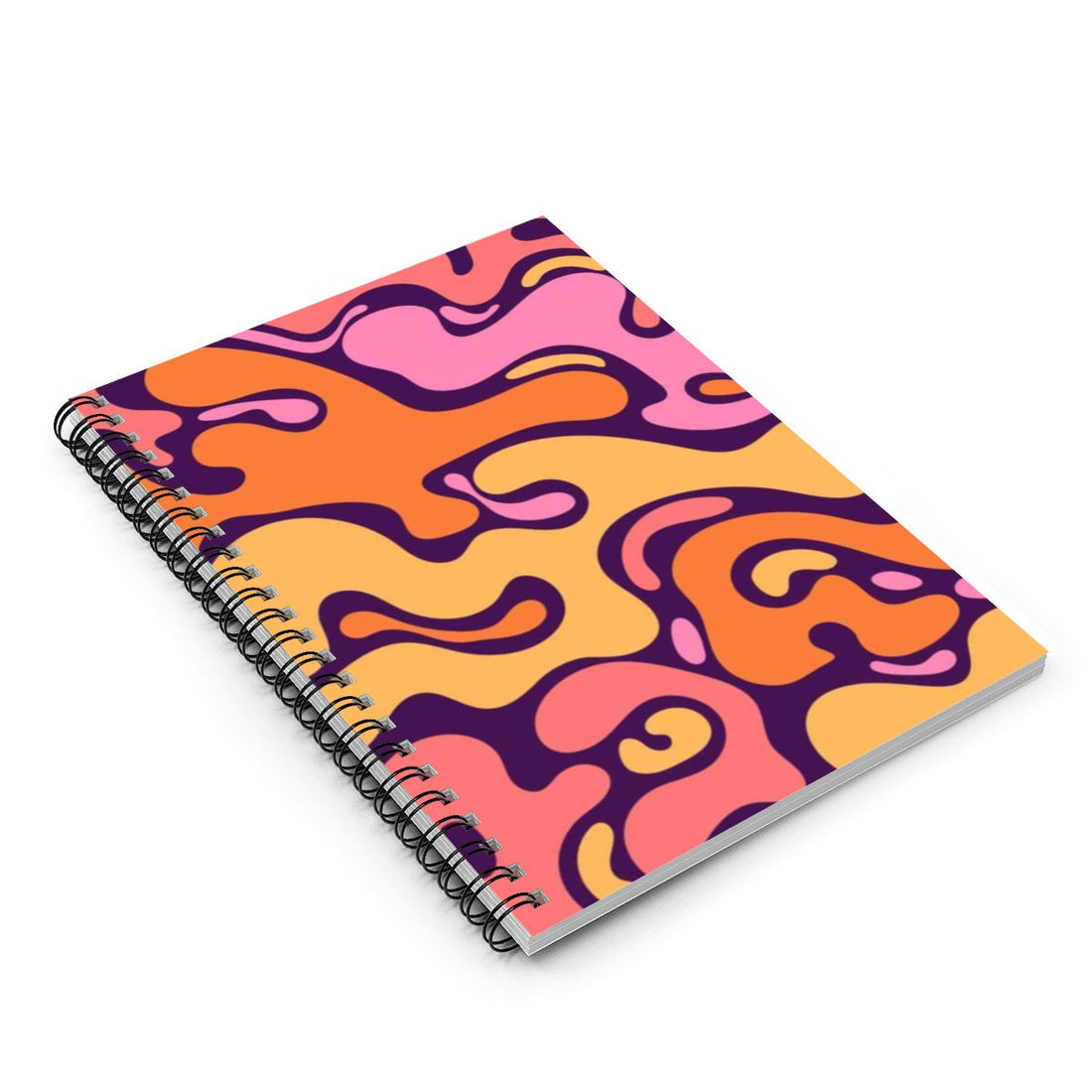 Orange Spiral Pack Of 3 Funky Notebooks