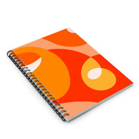 Orange Spiral Pack Of 3 Funky Notebooks