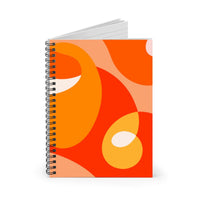 Orange Spiral Pack Of 3 Funky Notebooks