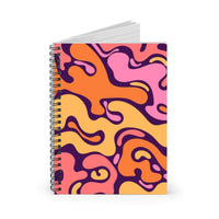 Orange Spiral Pack Of 3 Funky Notebooks