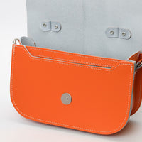 Aura Handmade Leather Bag - Orange-2
