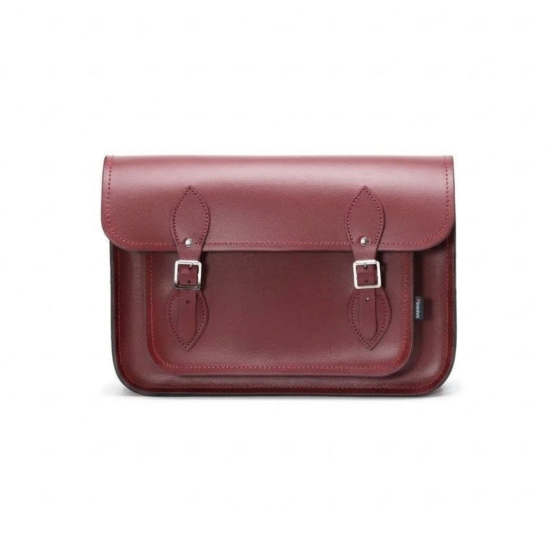 Handmade Leather Satchel - Oxblood Red-5