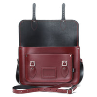 Handmade Leather Satchel - Oxblood Red-4