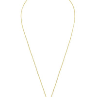 Petite drop necklace gold chain with citrine teardrop pendant, flat lay