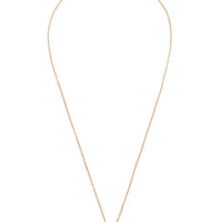 Rose gold teardrop rose quartz pendant necklace with adjustable clasp