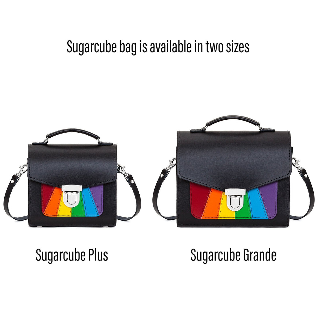 Handmade Leather Sugarcube Handbag - Pride-4
