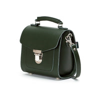 Handmade Leather Sugarcube Handbag - Ivy Green-3