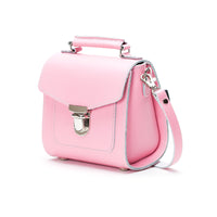 Handmade Leather Sugarcube Handbag - Pastel Pink-3