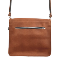 Soft Tannery Leather Messenger - Tan-4