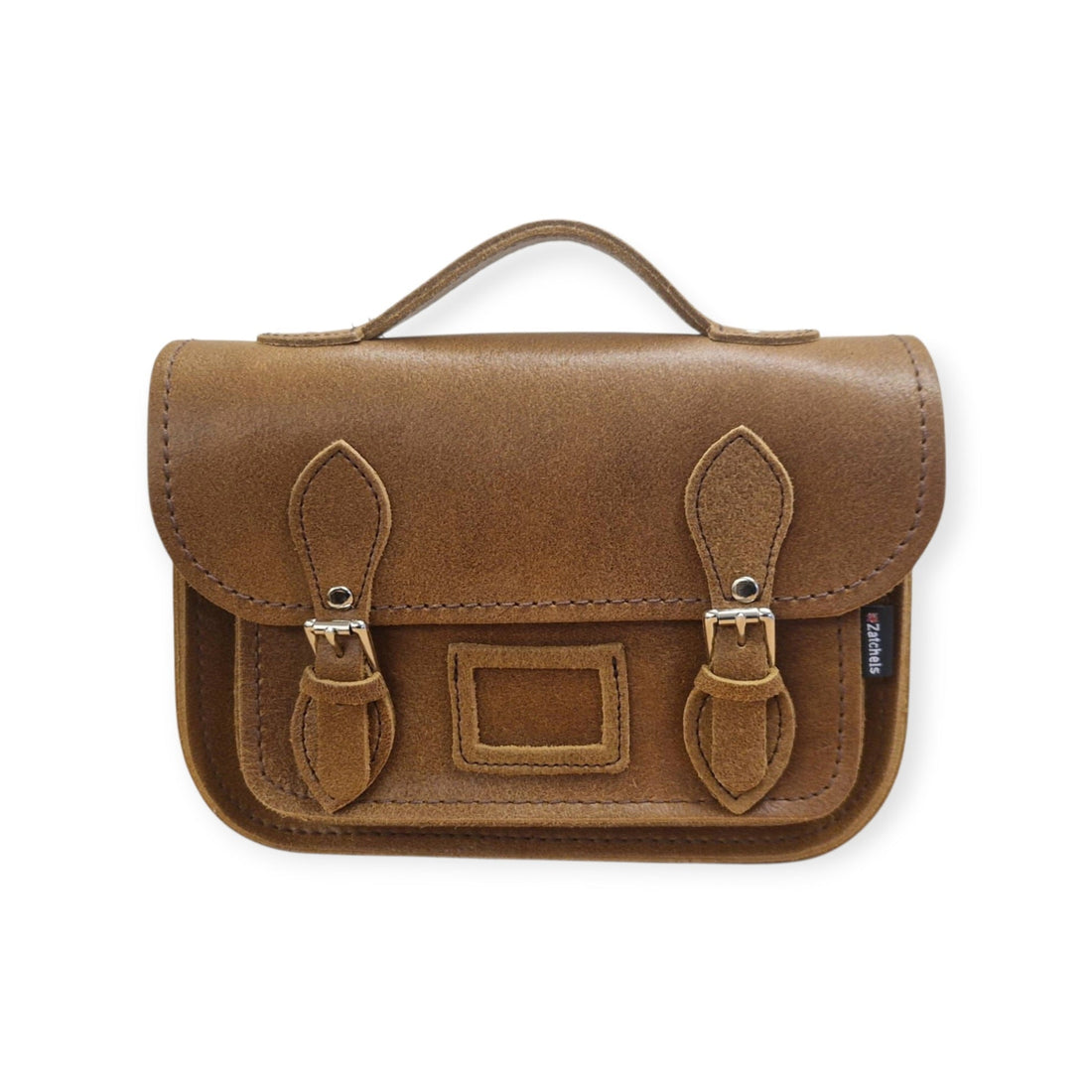 Leather Midi Satchel - Tannery Tan-0