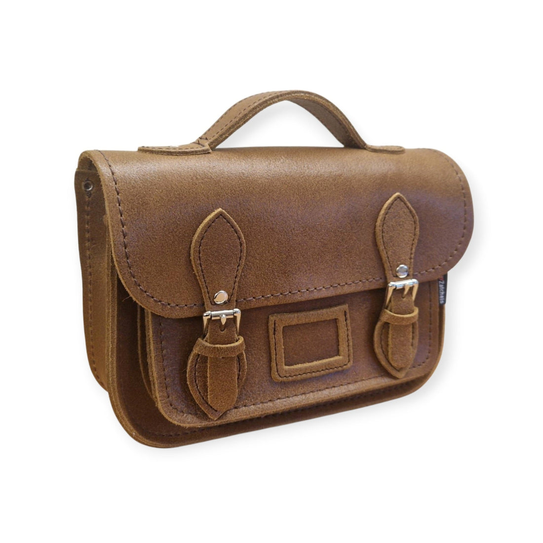 Leather Midi Satchel - Tannery Tan-2
