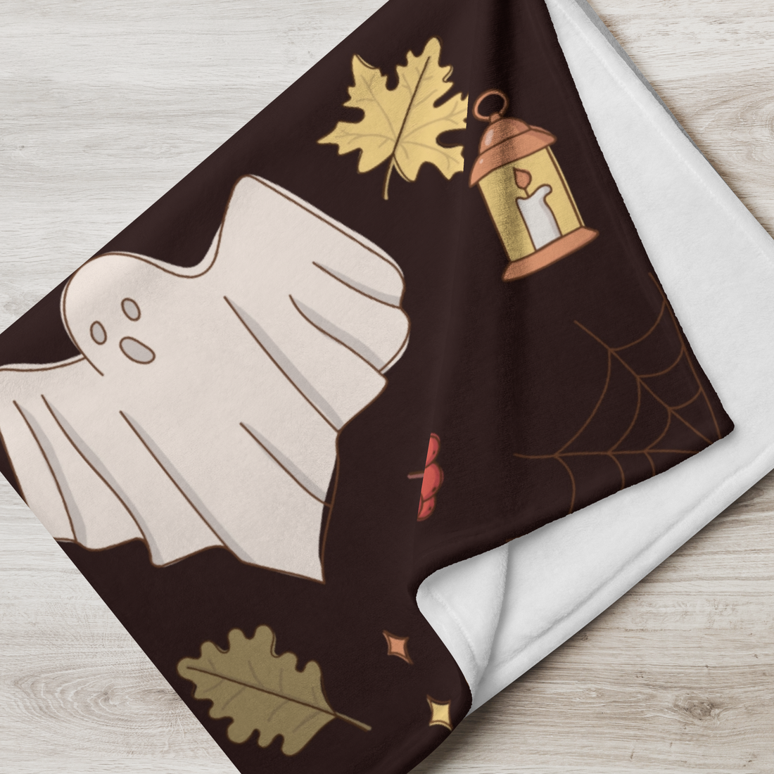 Black Fun Icon Halloween Blanket