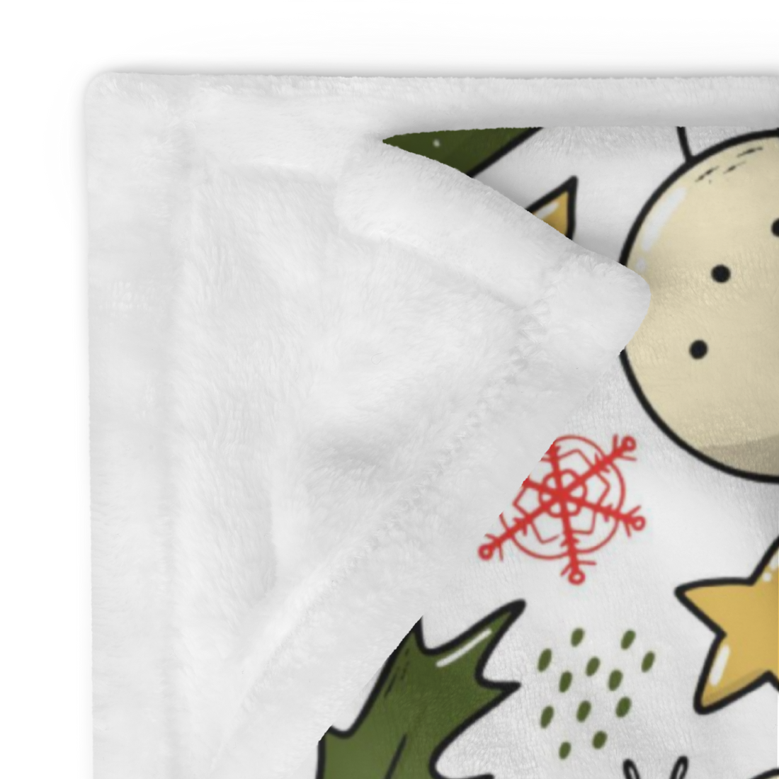 White Snowman Fluffy Christmas Blanket