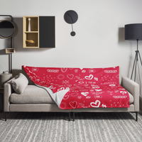 Red Hearts Valentine's Day Blanket
