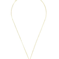 Gold-tone pendant necklace with blue turtle charm at center on thin chain